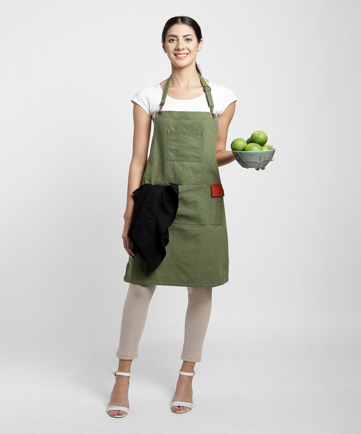 Green Multipurpose Cotton Apron