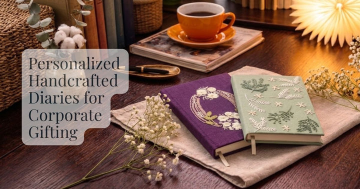 Personalised Handcrafted Diaries for Corporate Gifting