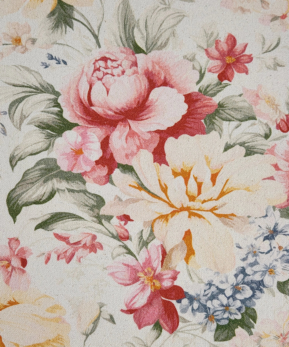 Set of 6 pcs Floral Printed Cotton Table Napkins