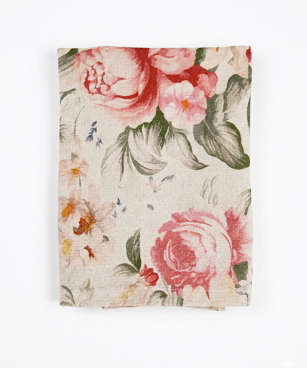 Set of 6 pcs Floral Printed Cotton Table Napkins