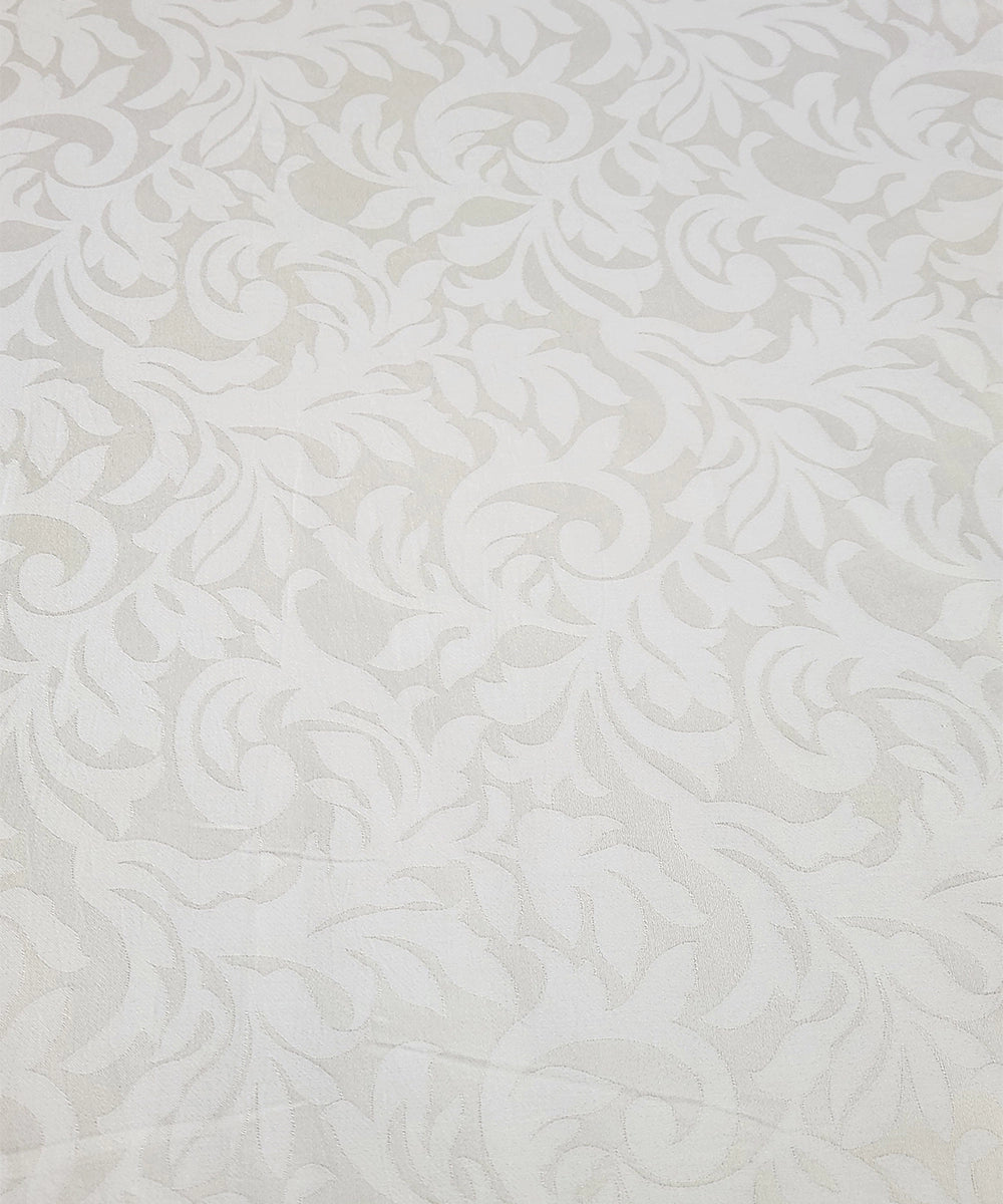 Beige Self Jacquard Cotton Single Dohar