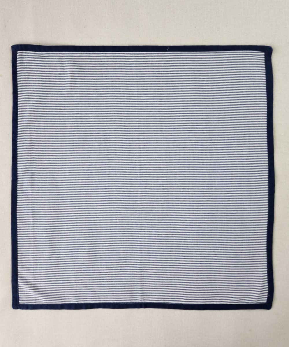 Set of 6 pcs Navy Stripe Cotton YD Table Mats