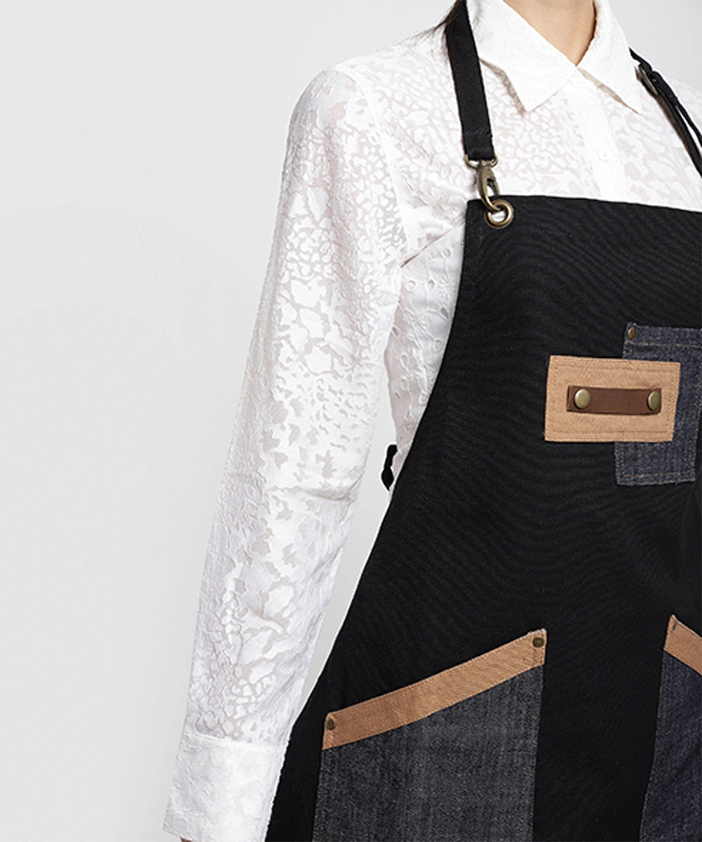 Black Multipurpose Cotton Apron