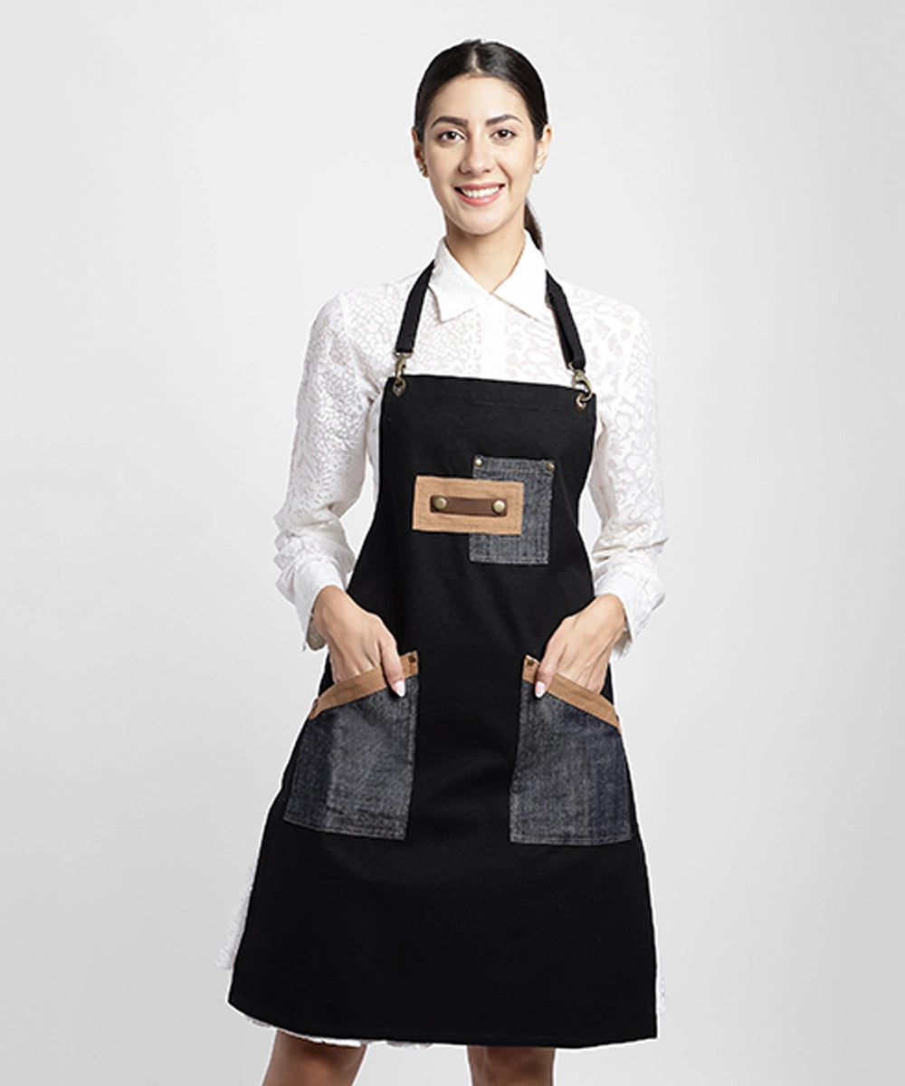 Black Multipurpose Cotton Apron