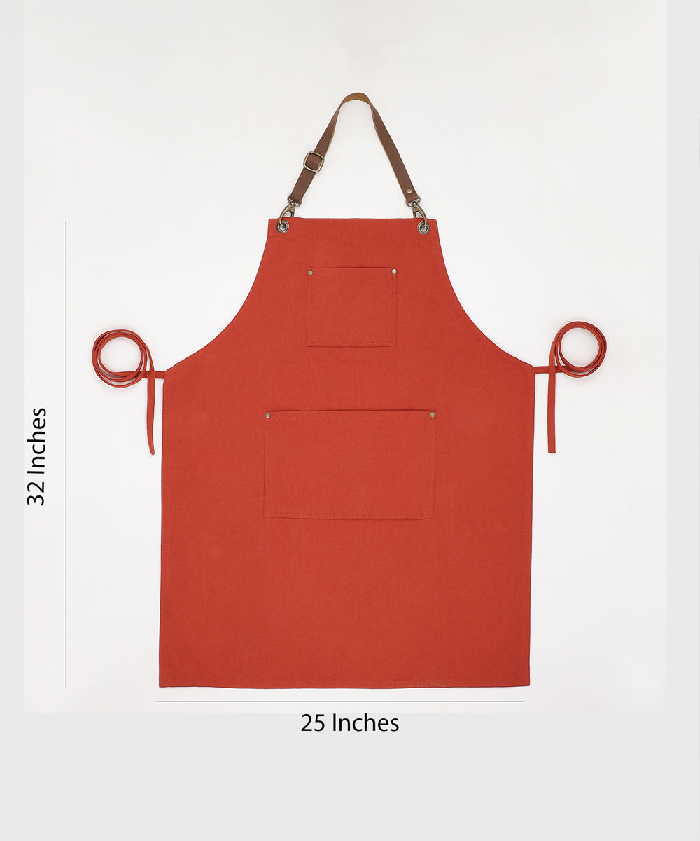 Dark Brown Multipurpose Cotton Skirt Apron