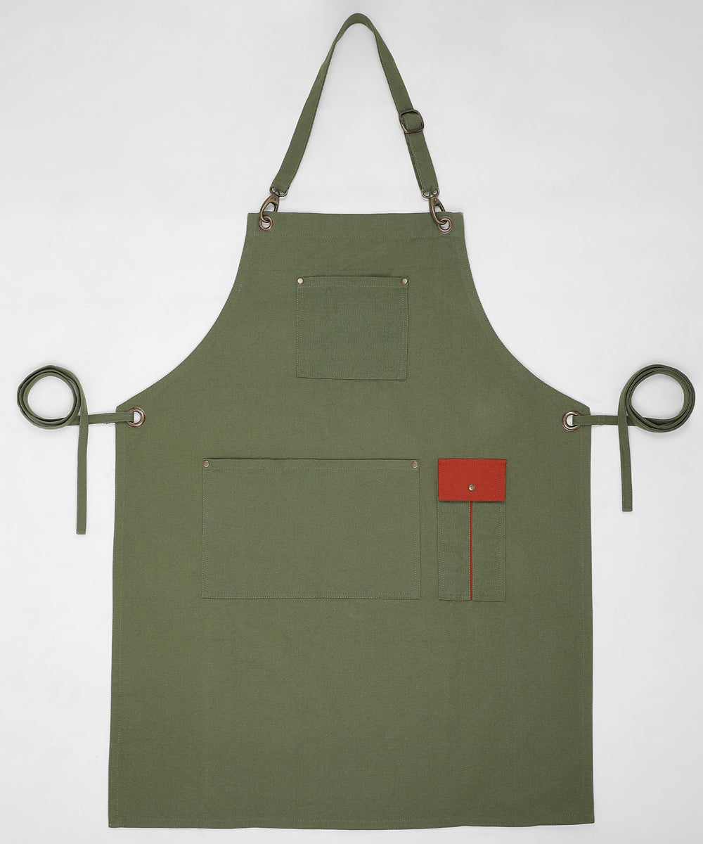 Green Multipurpose Cotton Apron