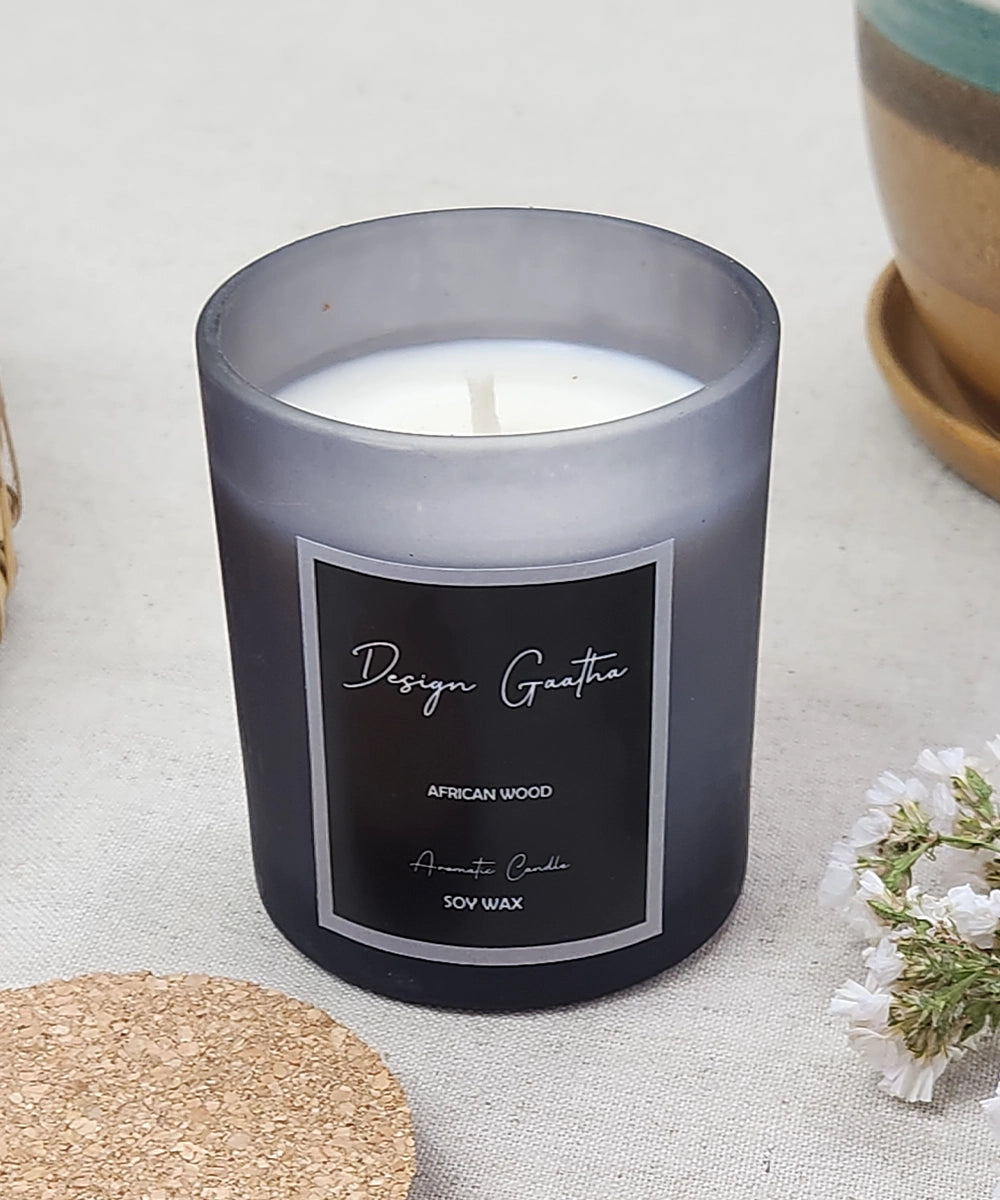 African Woods Eternal Grey Candle (175 gms with 24 hrs burning time)