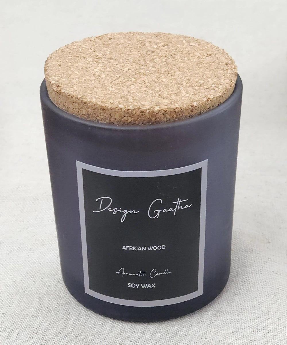 African Woods Eternal Grey Candle (175 gms with 24 hrs burning time)