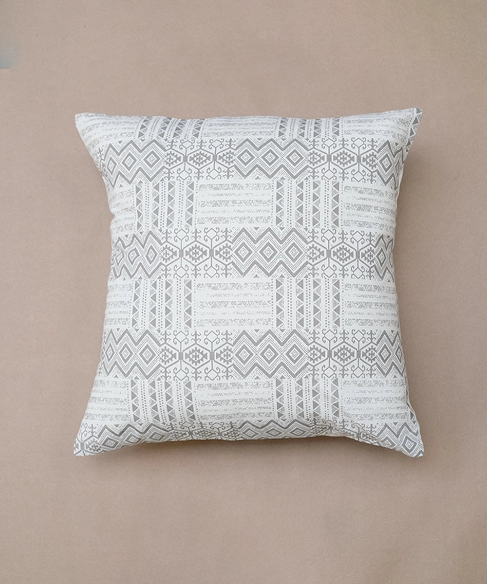 Distress Ashkal Cotton Cushion Cover (16"X16")