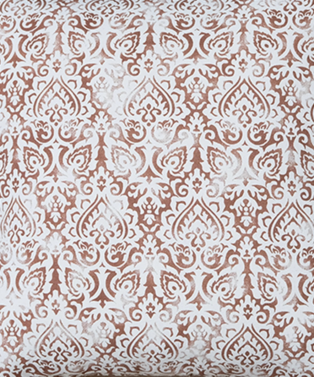 Cream Distress Ornamental Cotton Cushion Cover (18"x18")