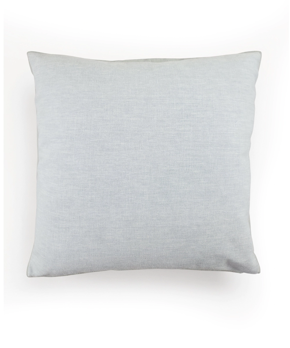 Powder Blue Paisley Dori Embroidered Cushion Cover (16x16 Inches)