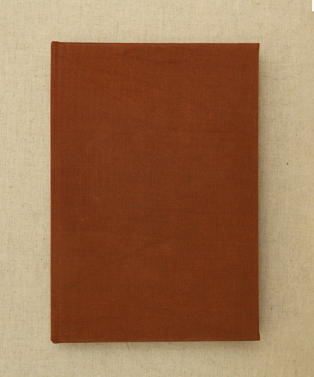 Brown Viscose Oval Hand Embroidered Diary