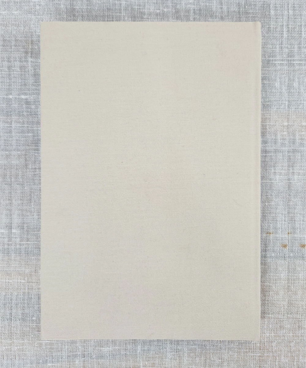 Beige (Natural) Cotton Hand Embroidered Diary (Handmade Paper)