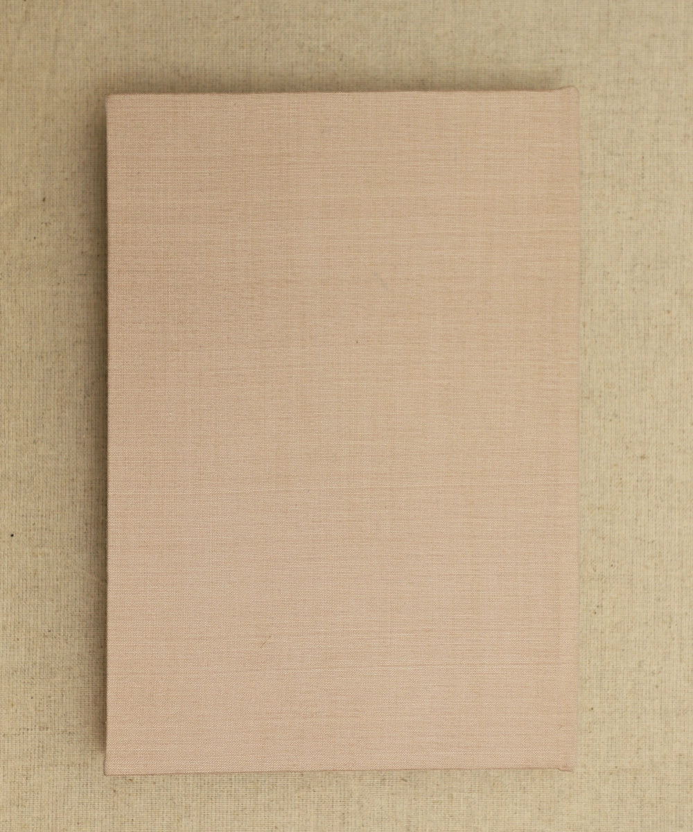Beige Viscose Bird Hand Embroidered Diary