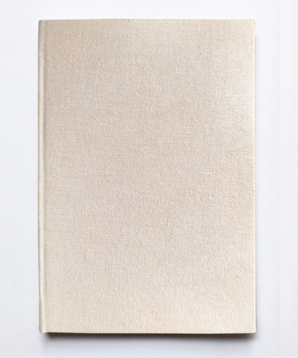 Beige Cotton Hand Embroidered Diary (Handmade Paper)