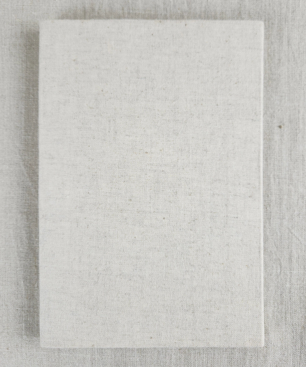 Ecru Cotton Flex Hand Embroidered Diary (Handmade Paper)