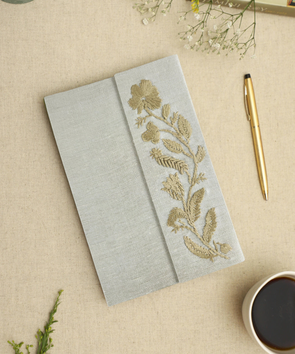 Buy Silk Blend Hand Embroidered Diary Online