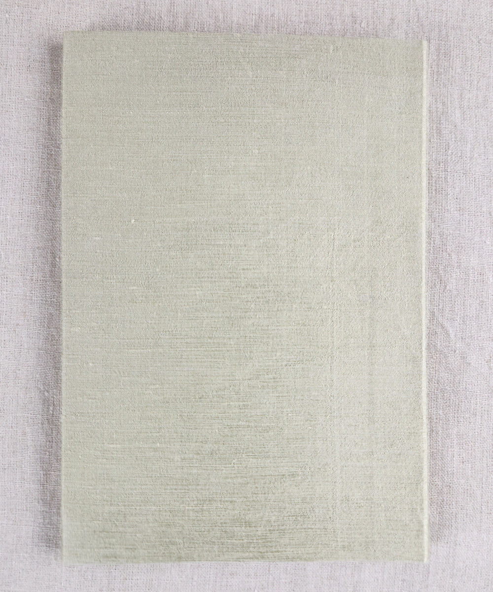 Olive Silk Blend Hand Embroidered Diary (Handmade Paper)