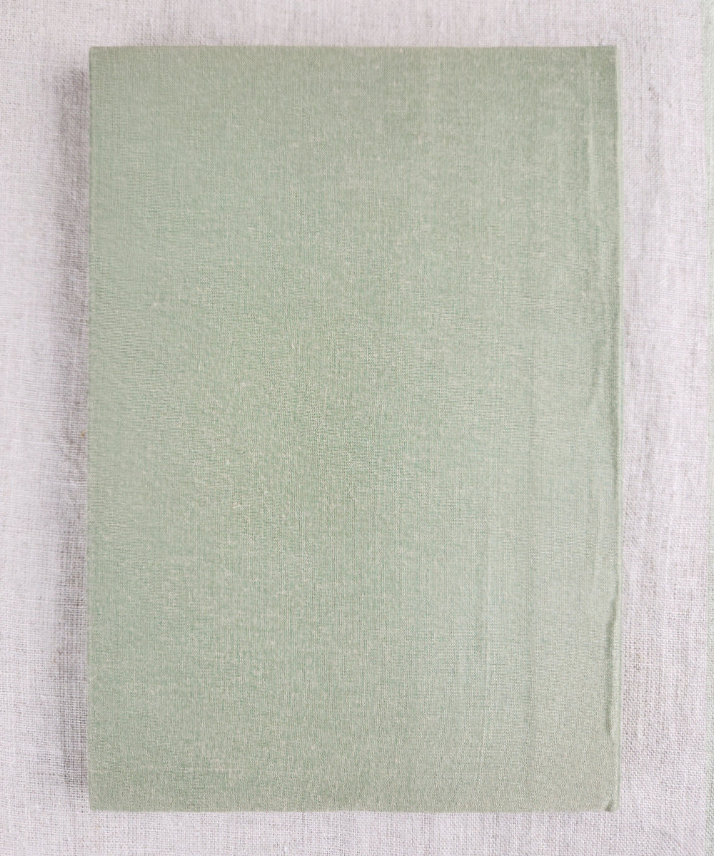 Olive Viscose Hand Embroidered Diary (Handmade Paper)