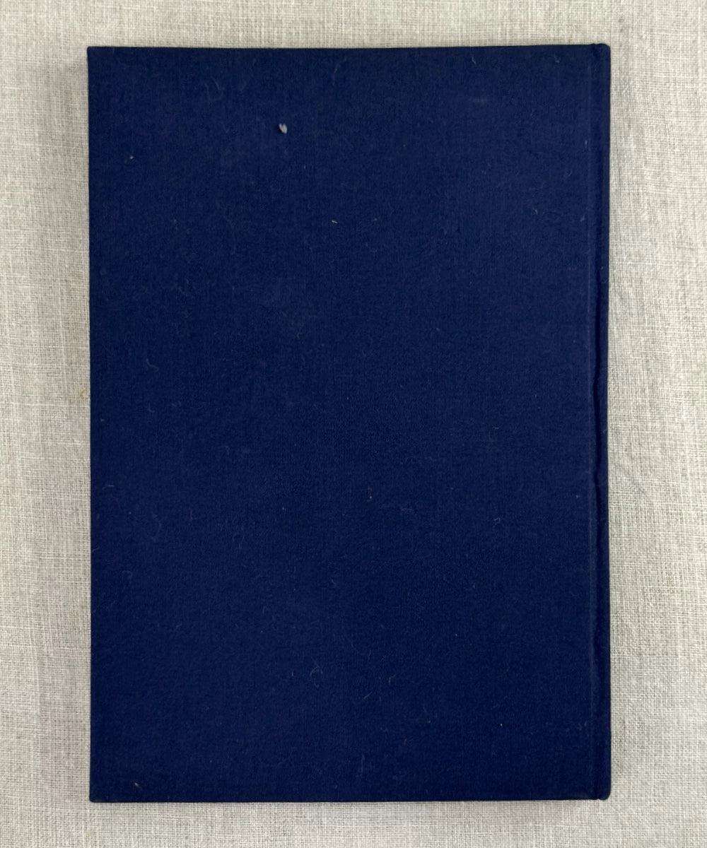 Navy Cotton Hand Embroidered Diary {Handmade Paper)