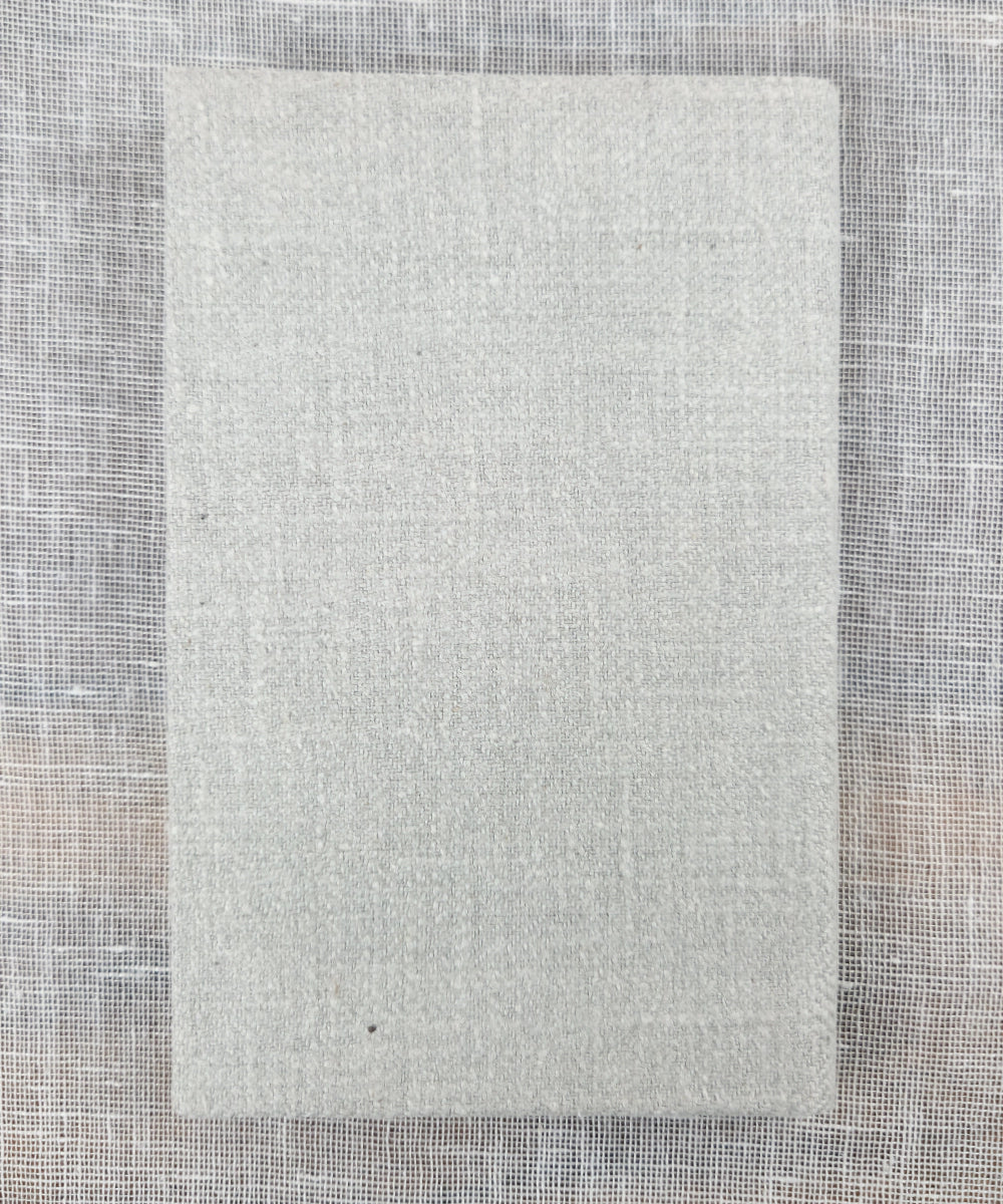 Set of 2 pcs Natural & Light Blue Small Hand Embroidered Diary