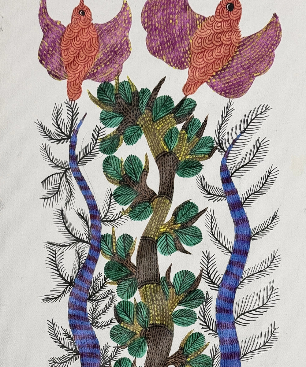 Gond Hand Painting | Turtle | 1 x 3 Feet | Unframed
