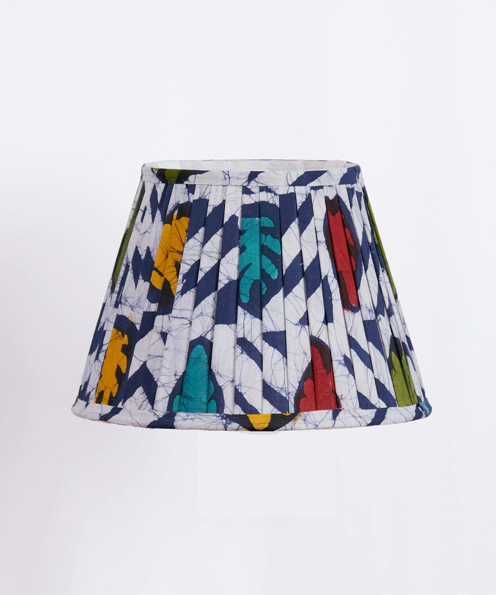 Multicolour Batik Pleated Empire Lampshade