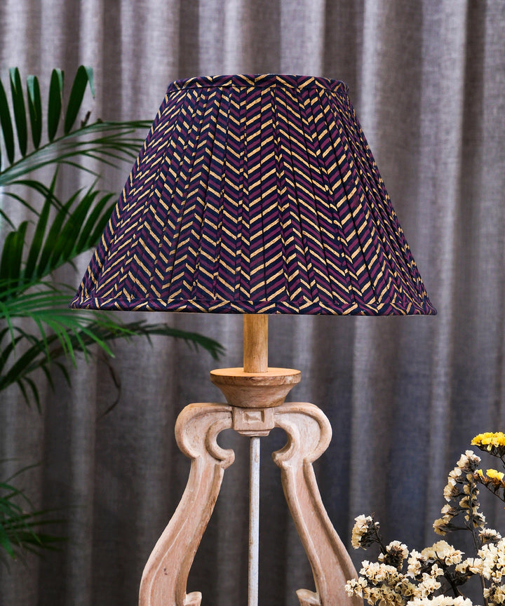 Chevron Block Print Pleated Empire Lampshade