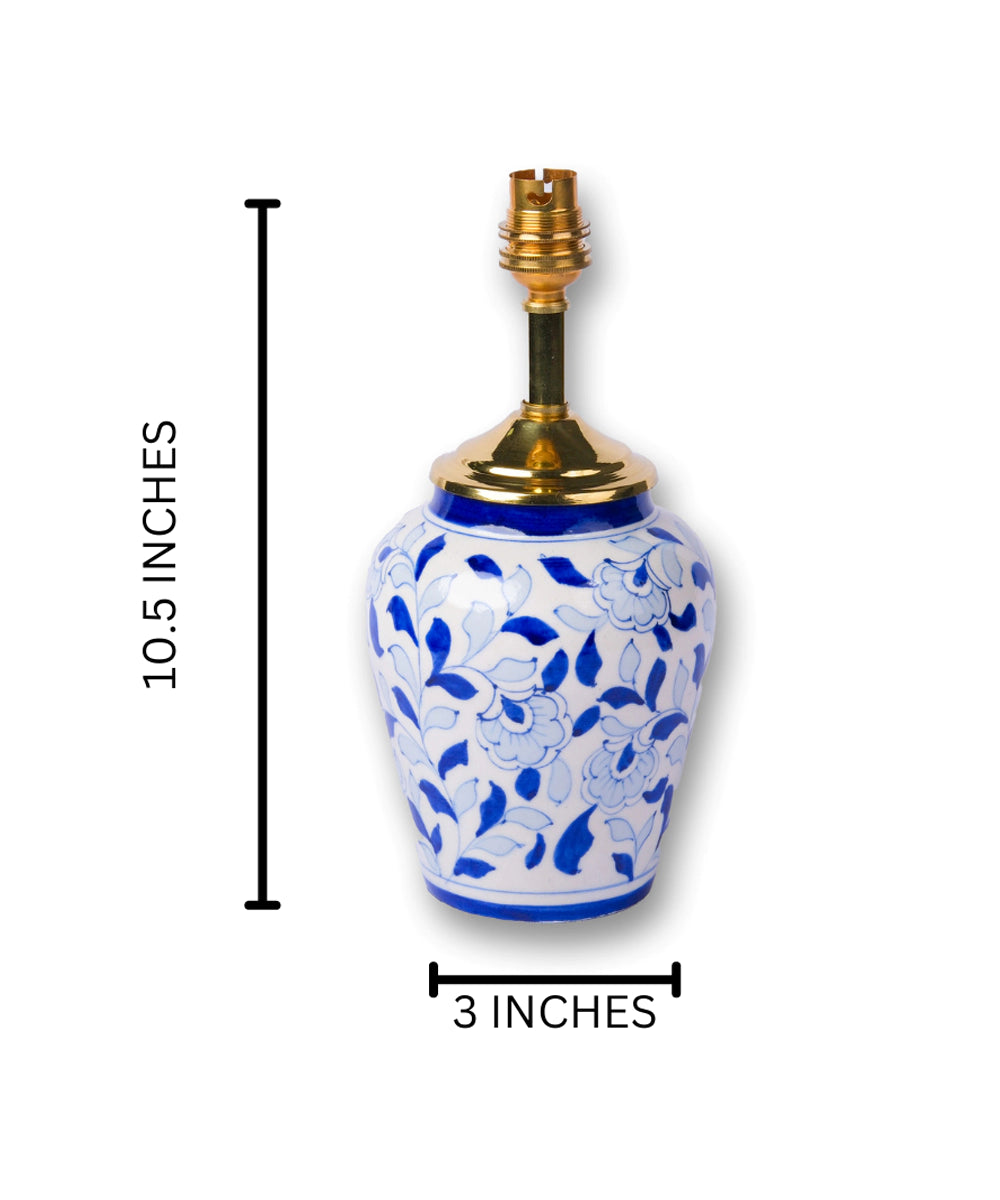 Aayat Blue Pottery Lamp Base