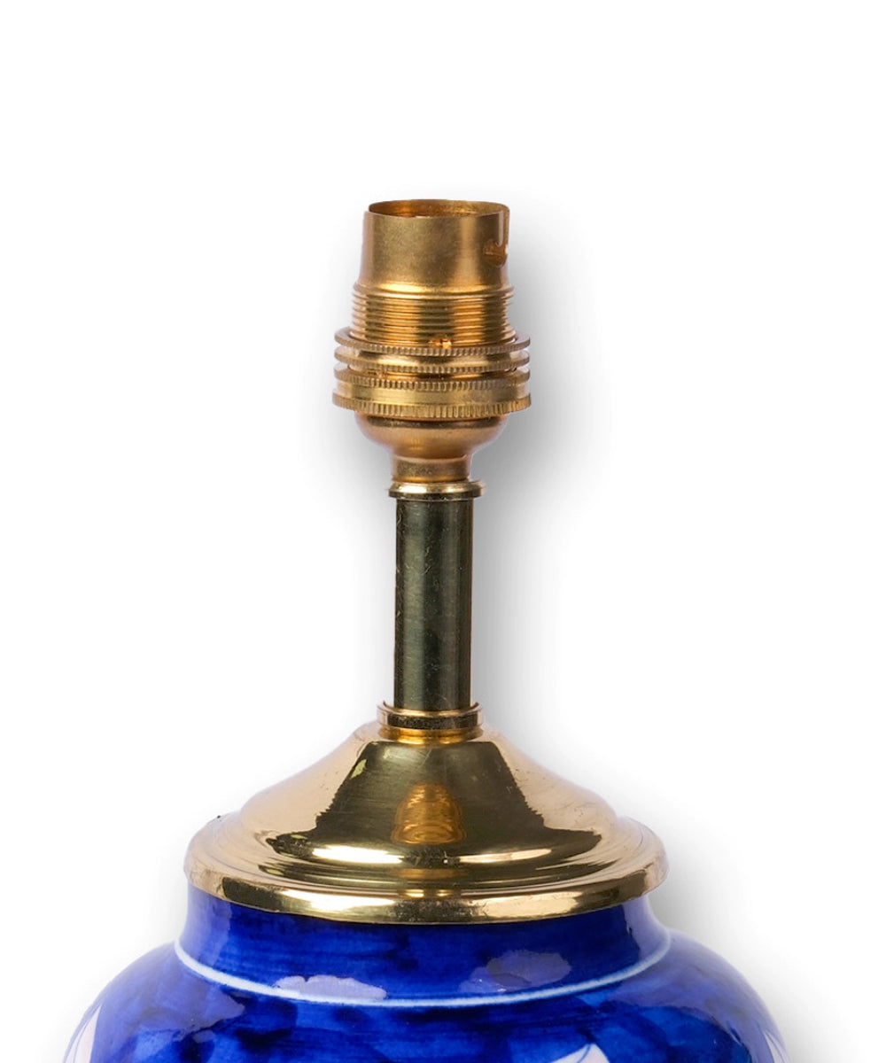 Lavanya Blue Pottery Lamp Base