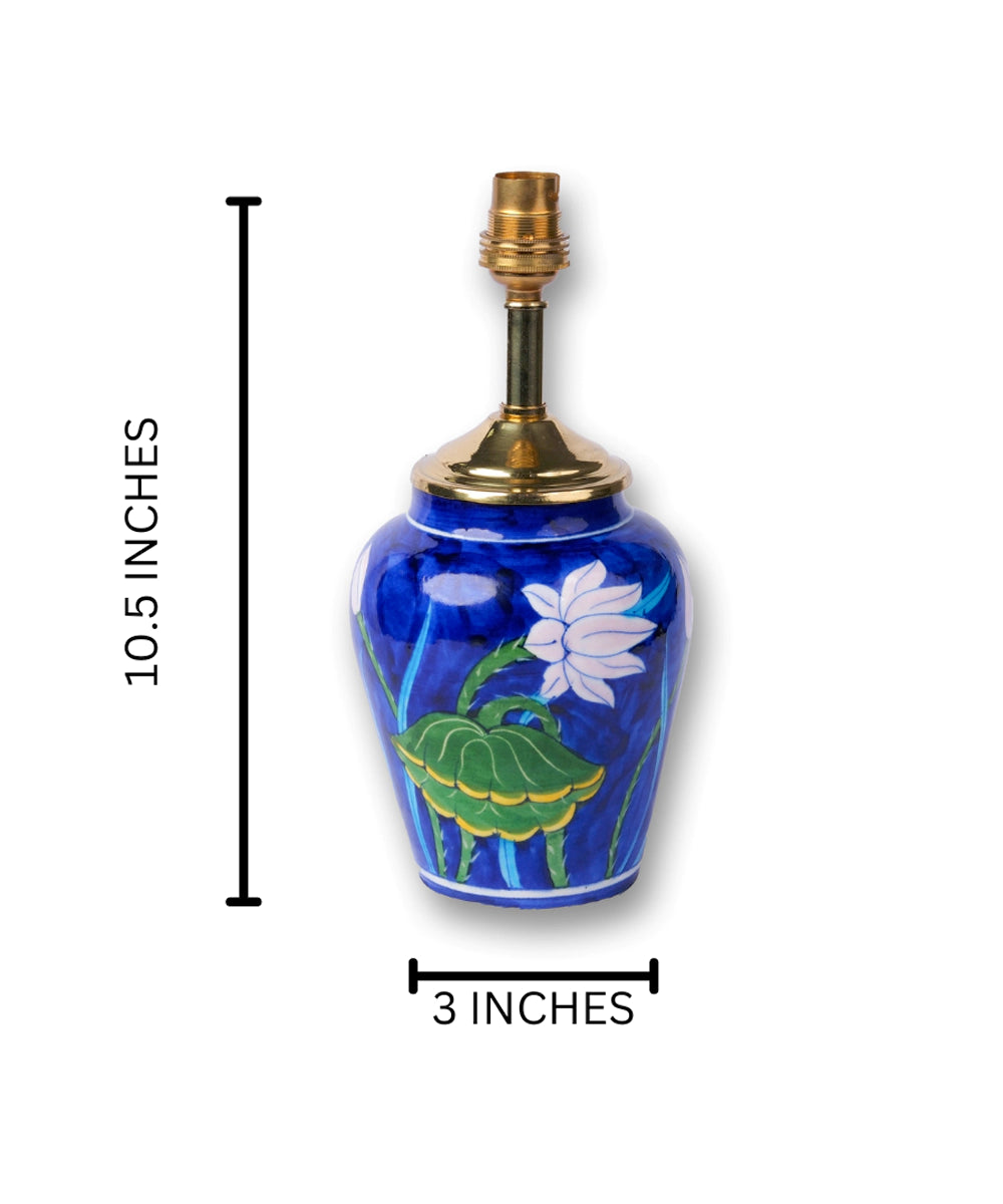 Lavanya Blue Pottery Lamp Base