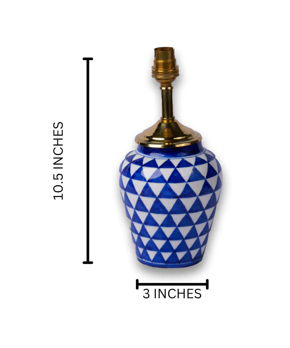 Prism Blue Pottery Lamp base