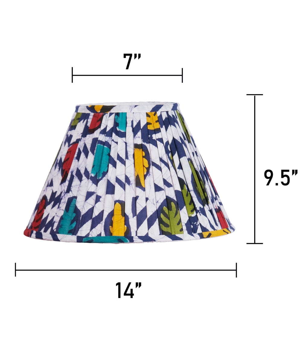 Multicolour Batik Pleated Empire Lampshade