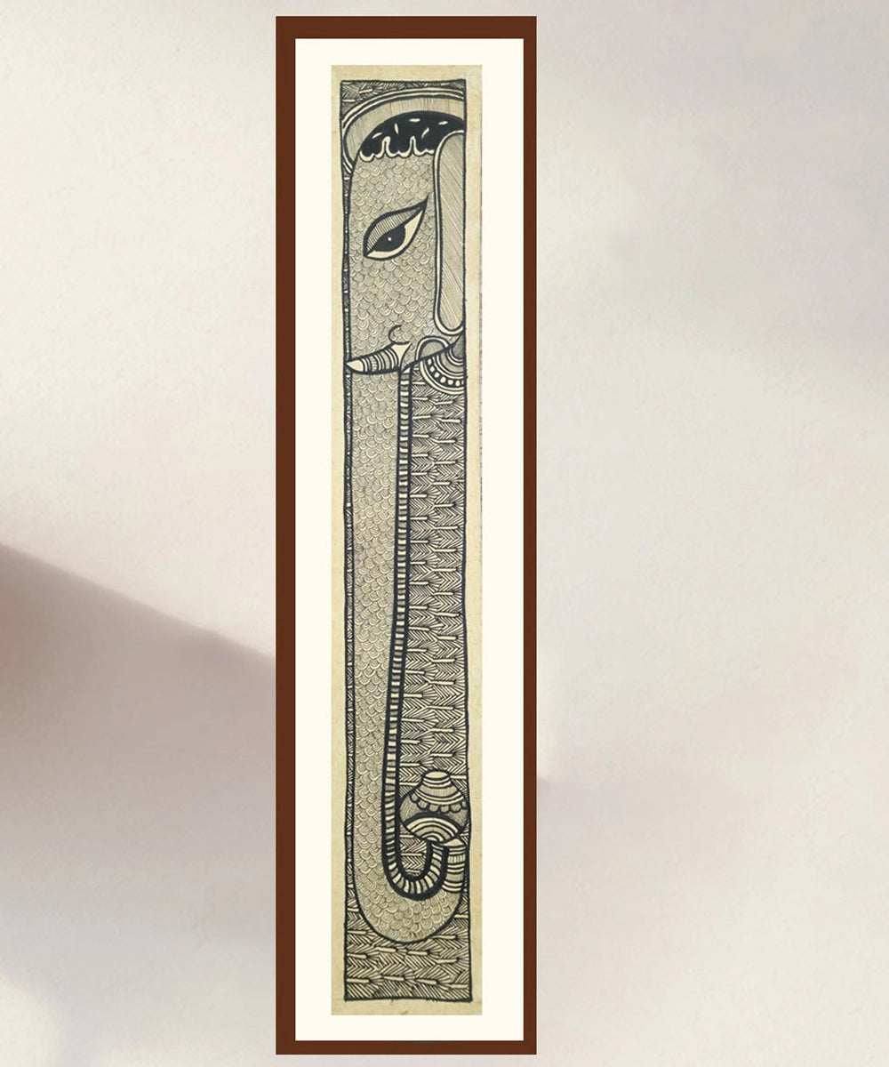 Madhubani Painting on Handmade Paper | 3.5x22 Inch | Unframmed