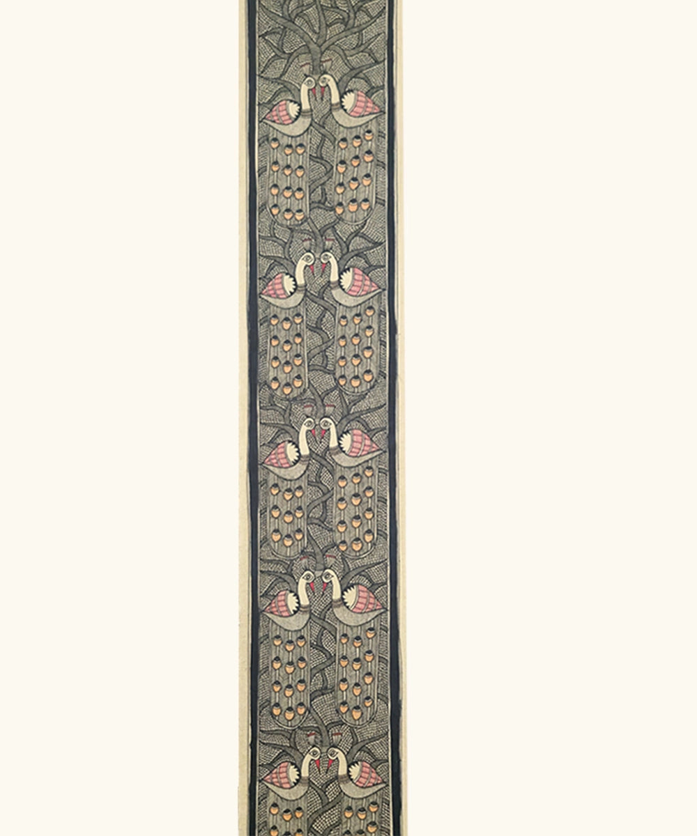 Madhubani Painting on Handmade Paper | 3.5x22 Inch | Unframmed