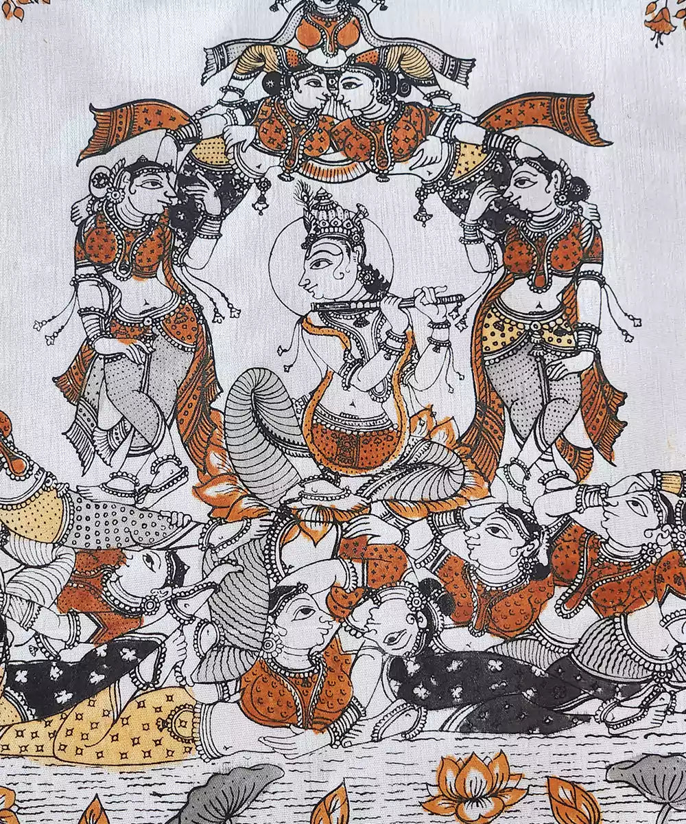 Pattachitra Hand Painted Wall Art on Cloth |  16 x 11.5 Inches | Unframed