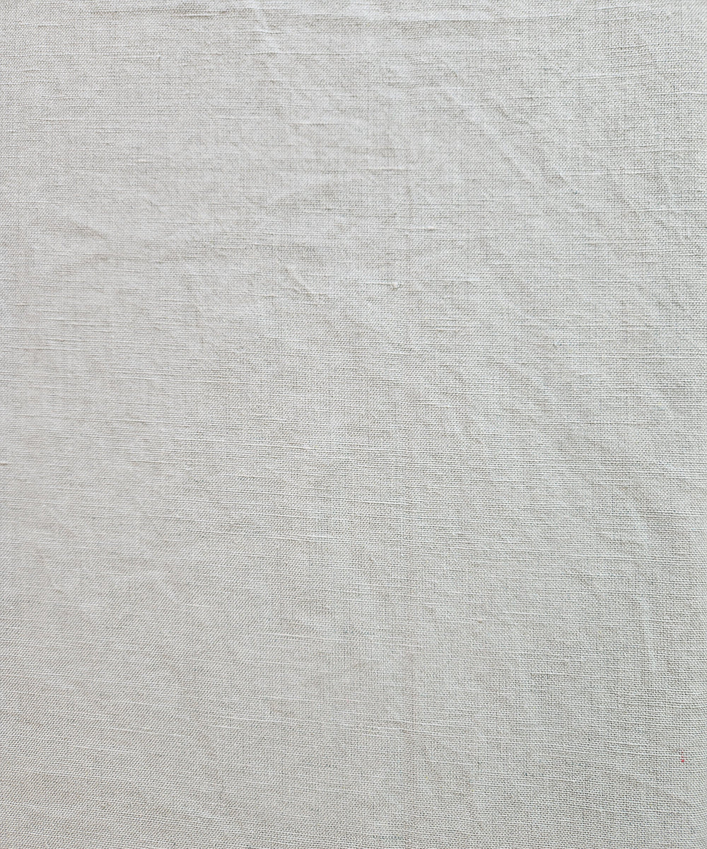 6 Seater Sage Green with Multi Stripe Flange Linen Table Cloth