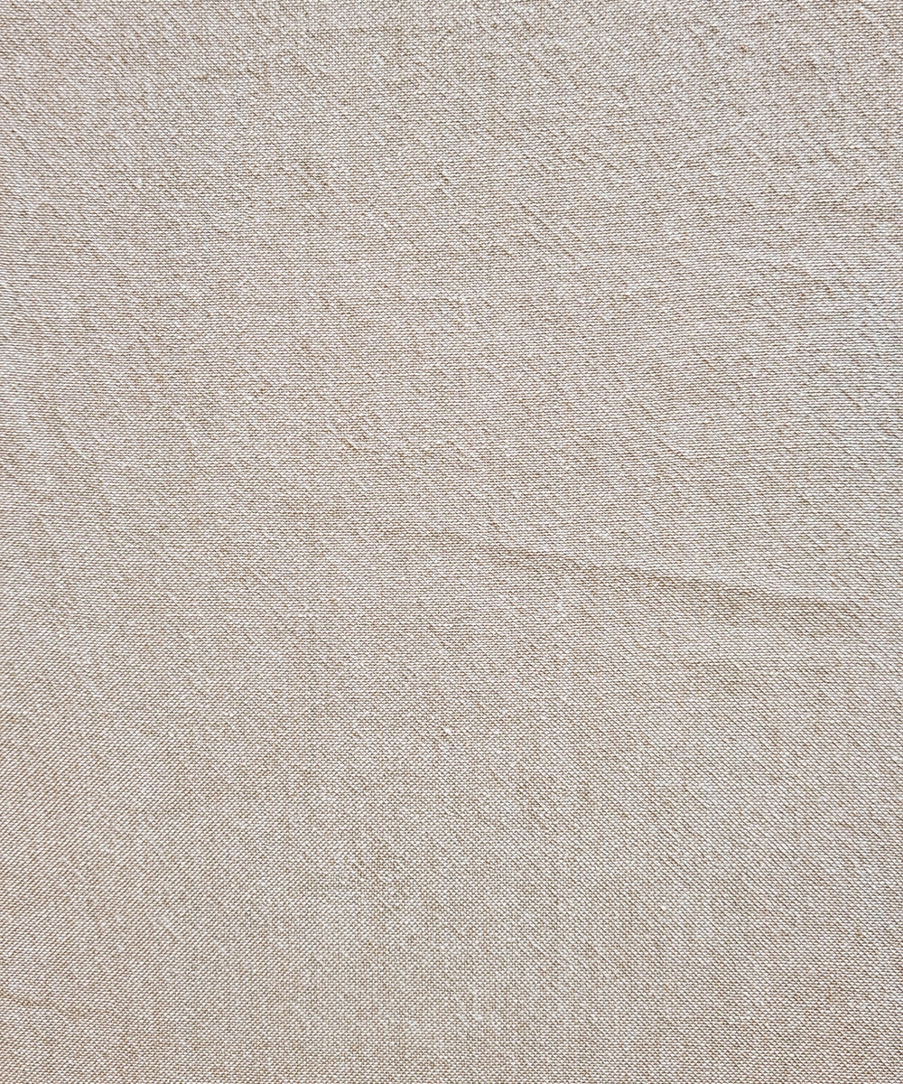 6 Seater Natural Beige Chambray with Lace Table Cloth