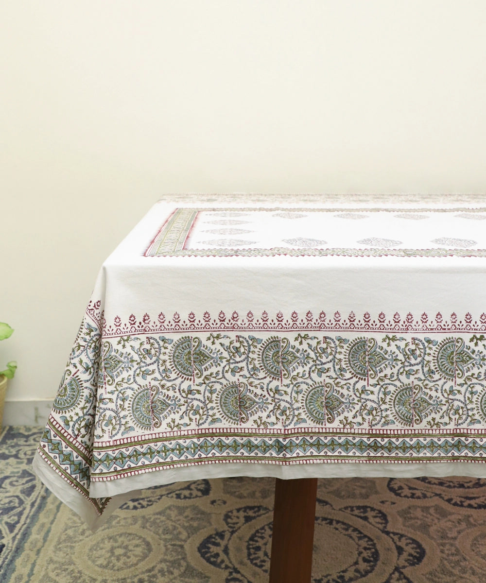 Buy Hand Block Printed Cotton Table Cloth