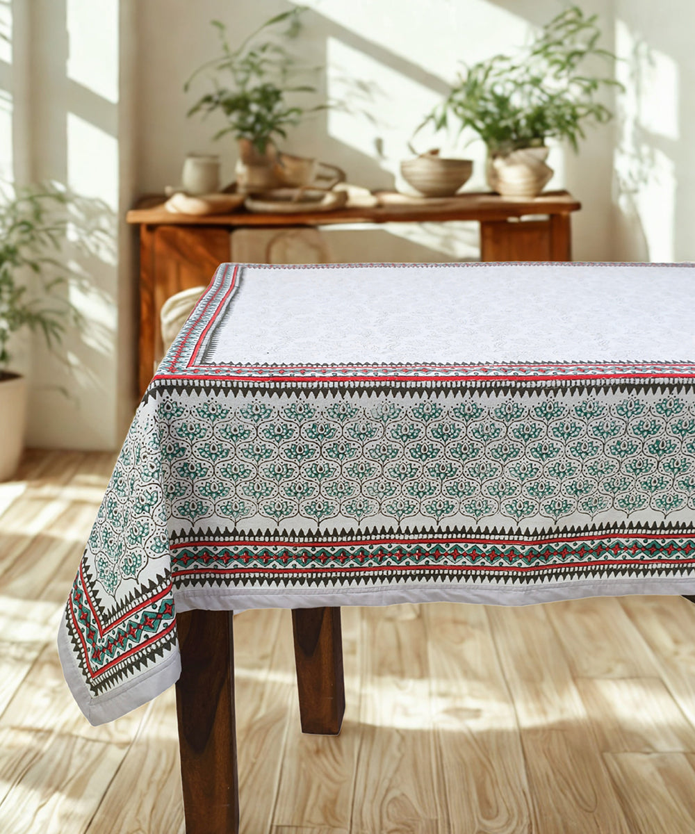  Buy Hand Printed Table Cloth For 6 Seater Dining Table