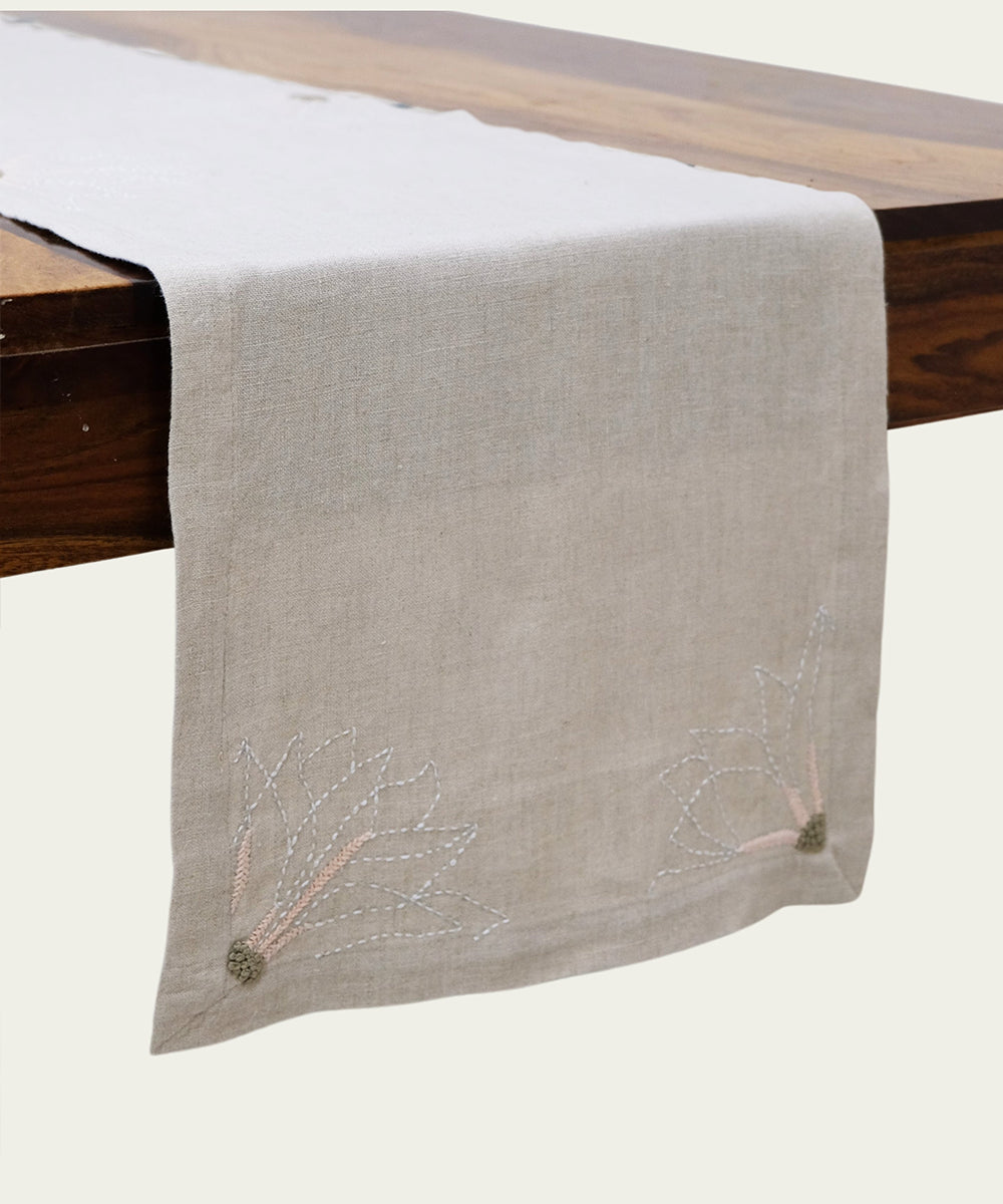 Buy Pure Linen Table Runner