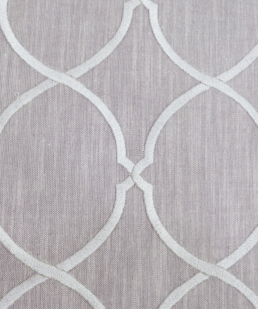 6 seater Mauve Moroccan Embroidered Cotton Table Runner