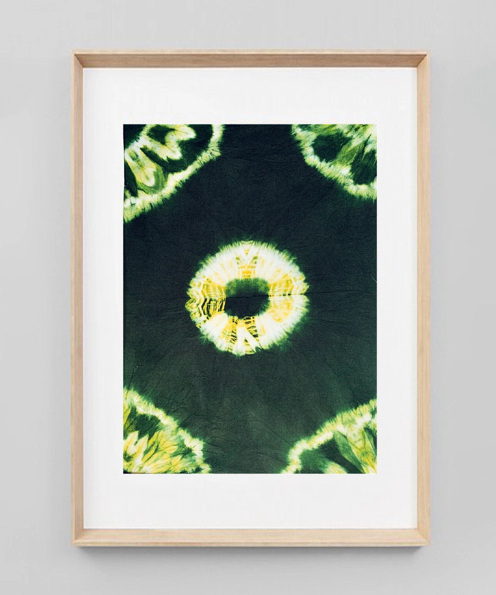 Textile Tie & Dye (Kumo Shibhori) Wall Art | 11.5x8 (inch) Unframed