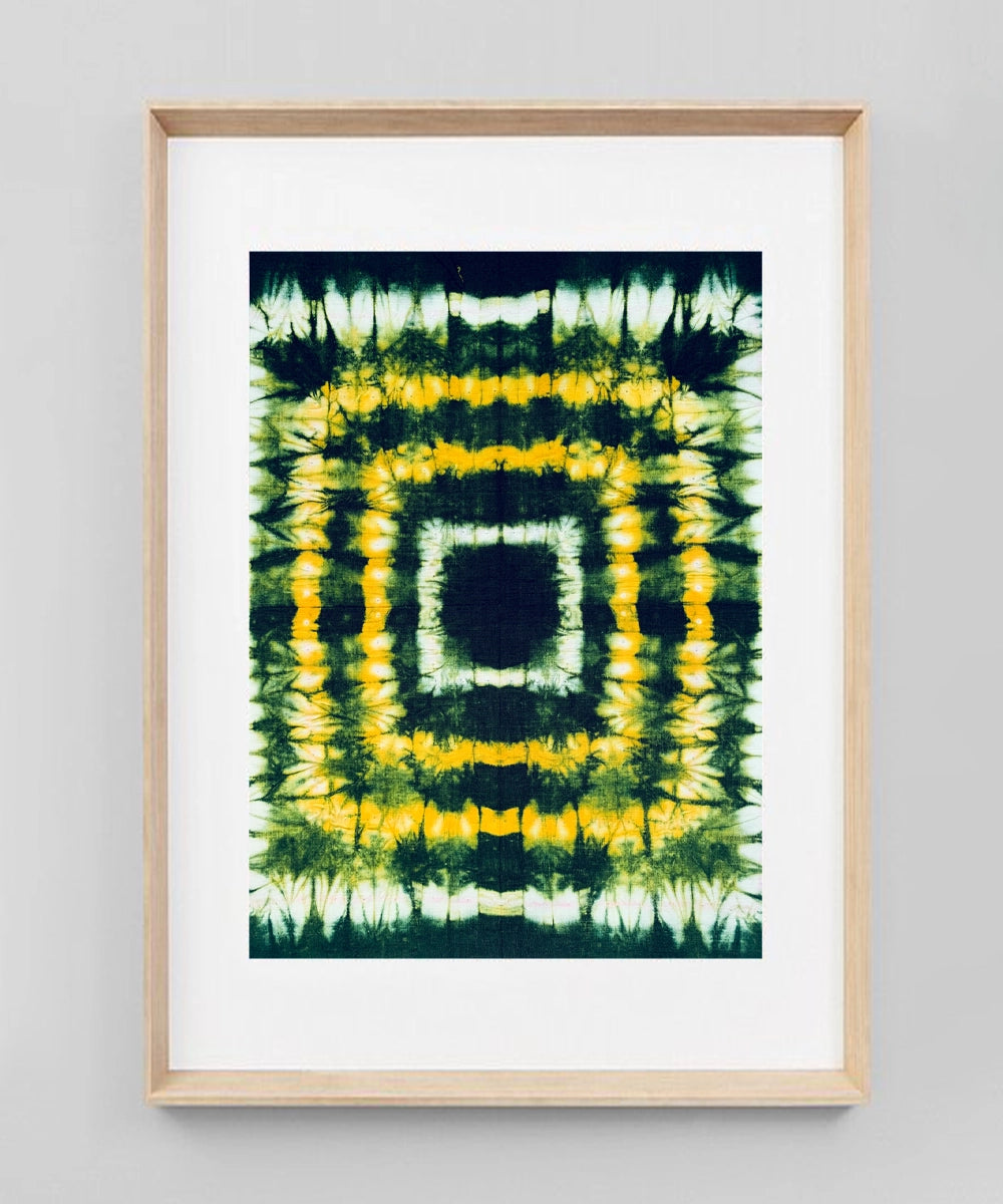 Textile Tie & Dye (Shibhori) Wall Art | 11.5x8 (inch) Unframed