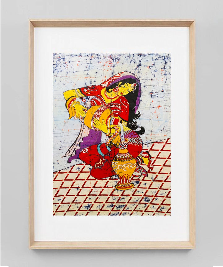 Textile Batik Wall Art | 38x25 (inch) Unframed