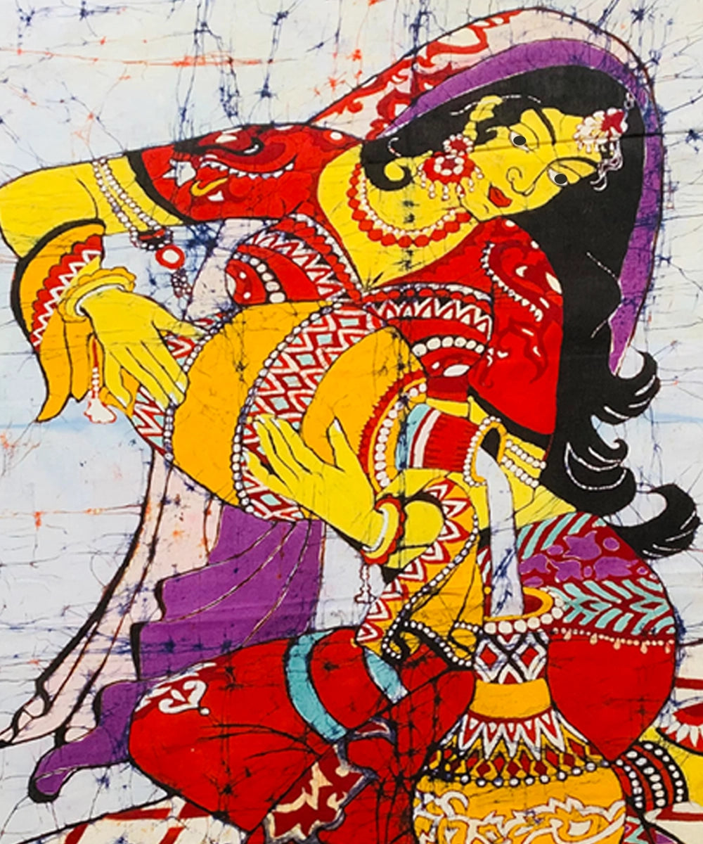 Textile Batik Wall Art | 38x25 (inch) Unframed