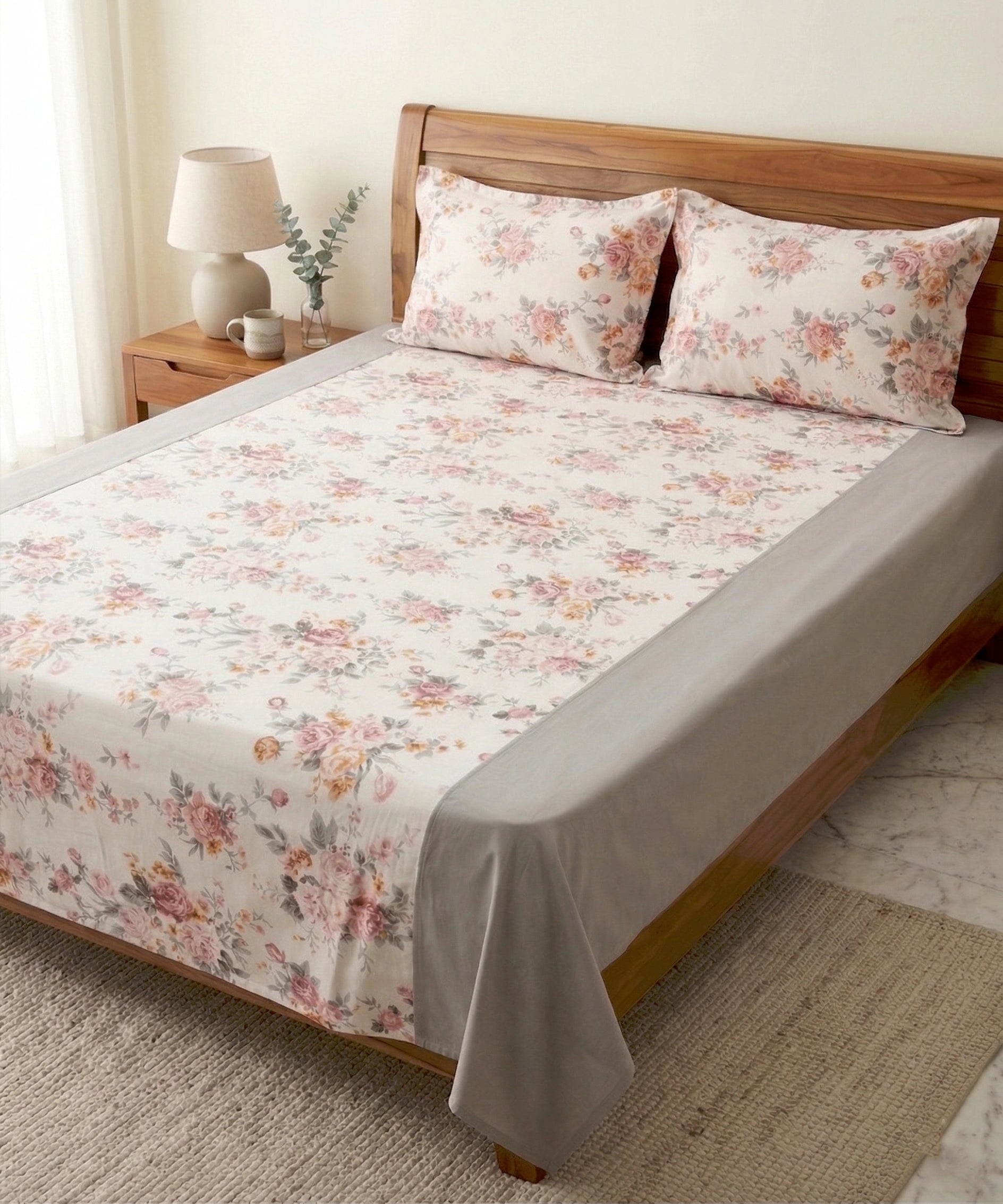 Buy Floral patterned bedspread