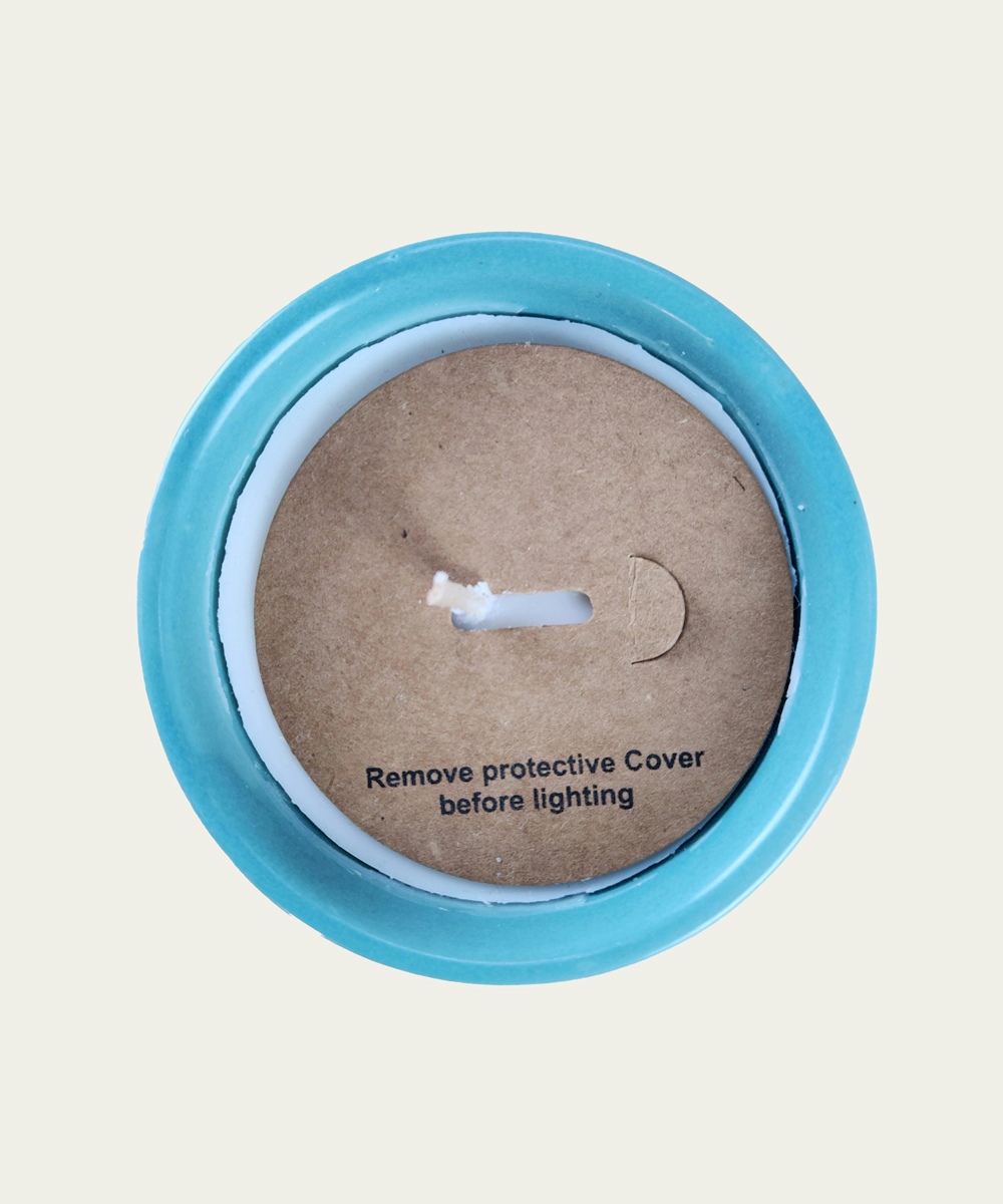 Mogra Soy Wax candle in ceramic jar (210 grams with 24 hrs burning time)