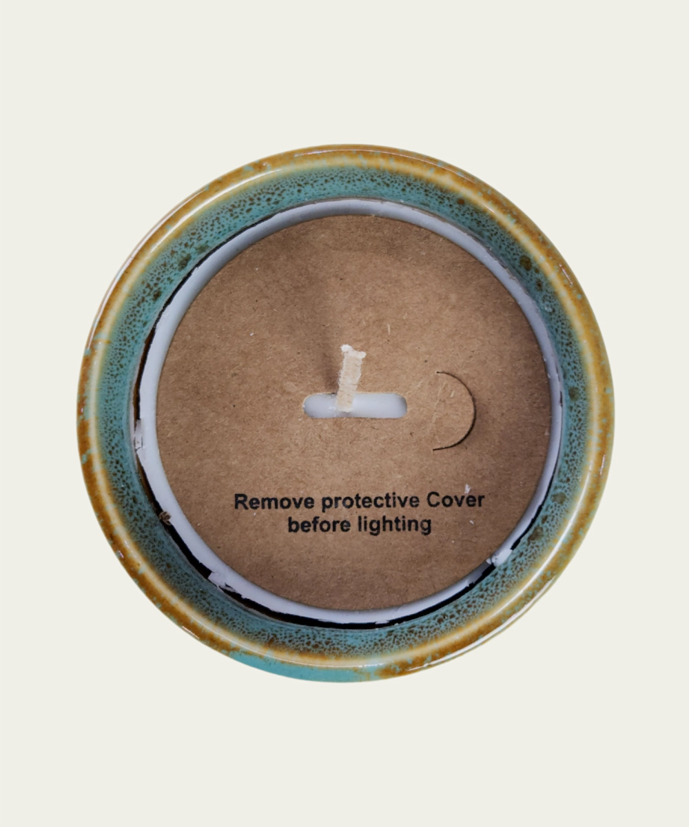 Lavender Soy Wax candle in ceramic jar (210 grams with 24 hrs burning time)