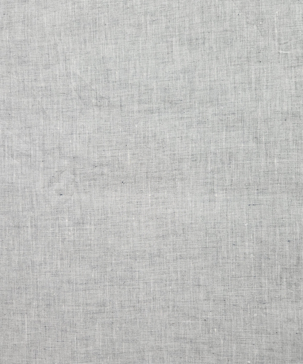 Grey Melange Solid King Cotton Bedsheet with 2 Pillow Covers